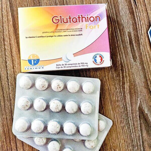 Thành phần có trong viên ngậm Glutathion Fort trắng da
