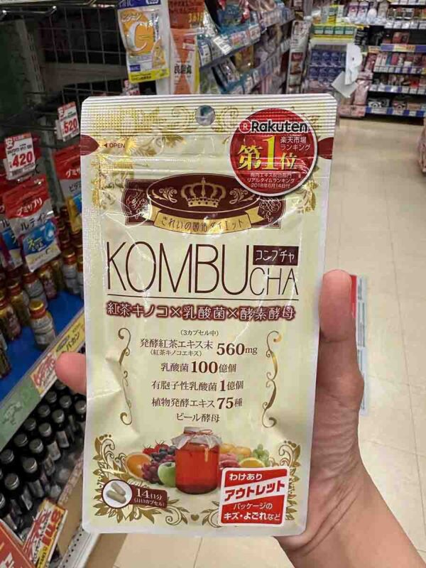Viên uống Yuwa Kombucha Detox Nhật Bản Chí...