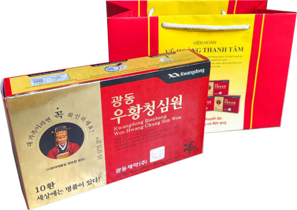 An Cung Ngưu Hoàng Thanh Tâm Kwangdong Hàn Quốc Hộp 10 viên - Hình ảnh 2
