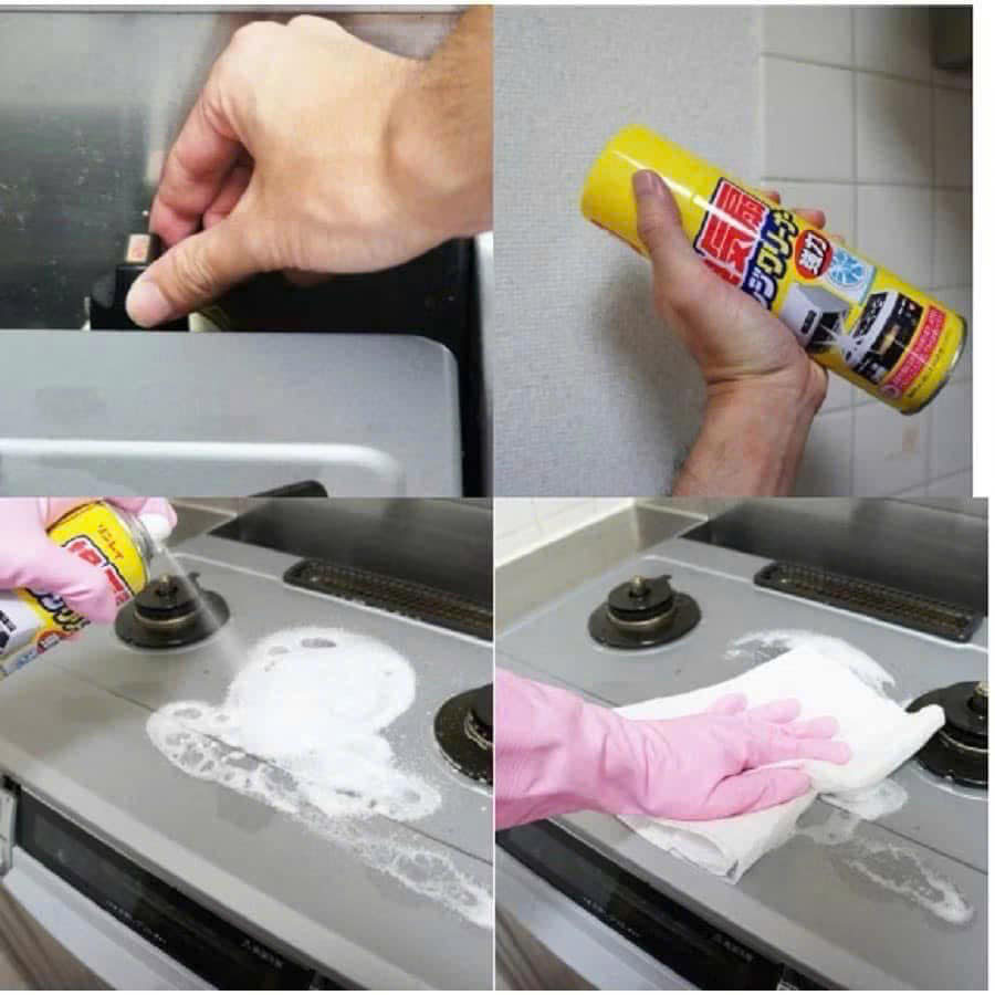 xịt khử mảng bám dầu mỡ Rinrei Nhật
