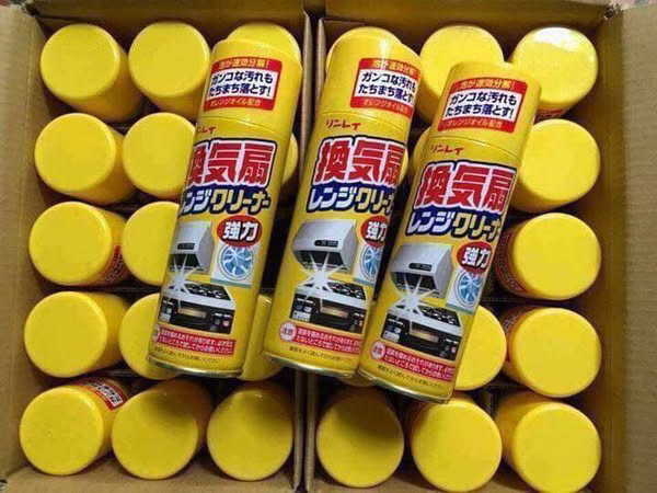 xịt khử mảng bám dầu mỡ rinrei